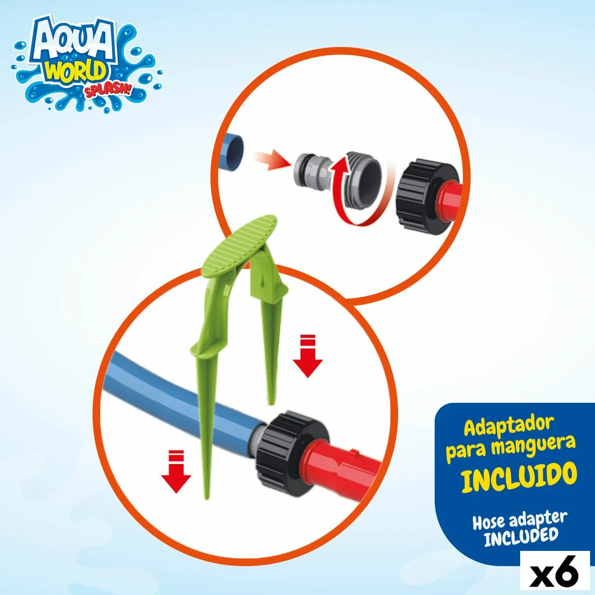 Juguete Aspersor Rociador de Agua Colorbaby Plástico 25 x 16 x 9 cm