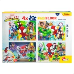 Set de 4 Puzzles Spidey 35 x 1,5 x 25 cm 48 Piezas (6 Unidades)