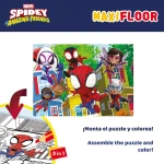 Set de 4 Puzzles Spidey 35 x 1,5 x 25 cm 48 Piezas (6 Unidades)