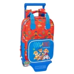 Mochila Escolar con Ruedas The Paw Patrol Cool Azul Rojo 20 x 28 x 8 cm