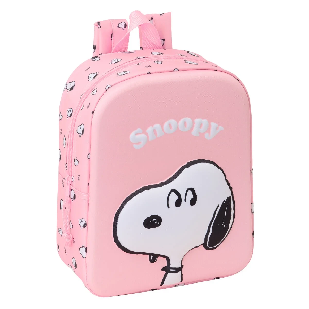 Mochila Infantil Snoopy Rosa 22 x 27 x 10 cm 3D