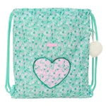 Bolsa Mochila con Cuerdas Safta Cuore Menta 35 x 40 x 1 cm