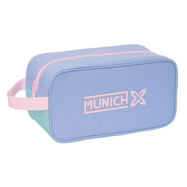 Zapatillero de Viaje Munich Mellow Azul Rosa Celeste 29 x 15 x 14 cm