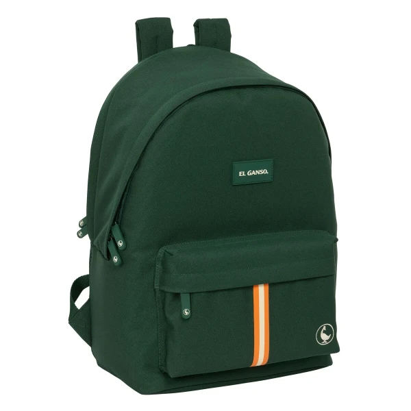 Mochila para Portátil y Tablet con Salida USB El Ganso Basics Verde