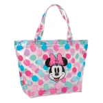 Bolsa de Compras Minnie Mouse Beach Multicolor Transparente 54 x 35 x 17 cm