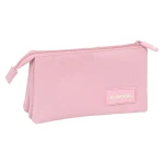 Portatodo Triple El Ganso Pink Rosa 22 x 12 x 3 cm