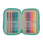 Plumier Triple Real Betis Balompié Aguamarina 12,5 x 19,5 x 5,5 cm 37 Piezas