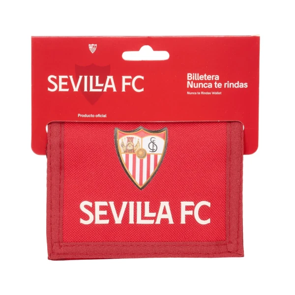 Cartera Sevilla Fútbol Club Rojo 12,5 x 9,5 x 1 cm