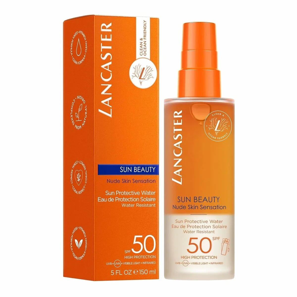 Spray Protector Solar Lancaster SUN BEAUTY Spf 50 150 ml