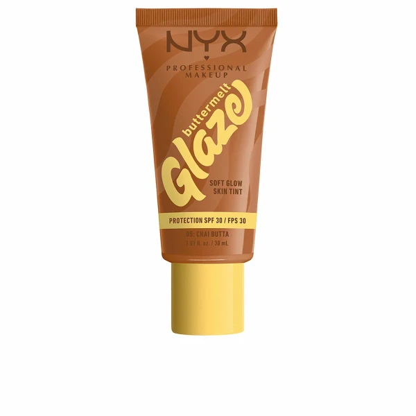 Protector Solar con Color NYX BUTTERMELT GLAZE Nº 05-Chai Butta Spf 30 30 ml
