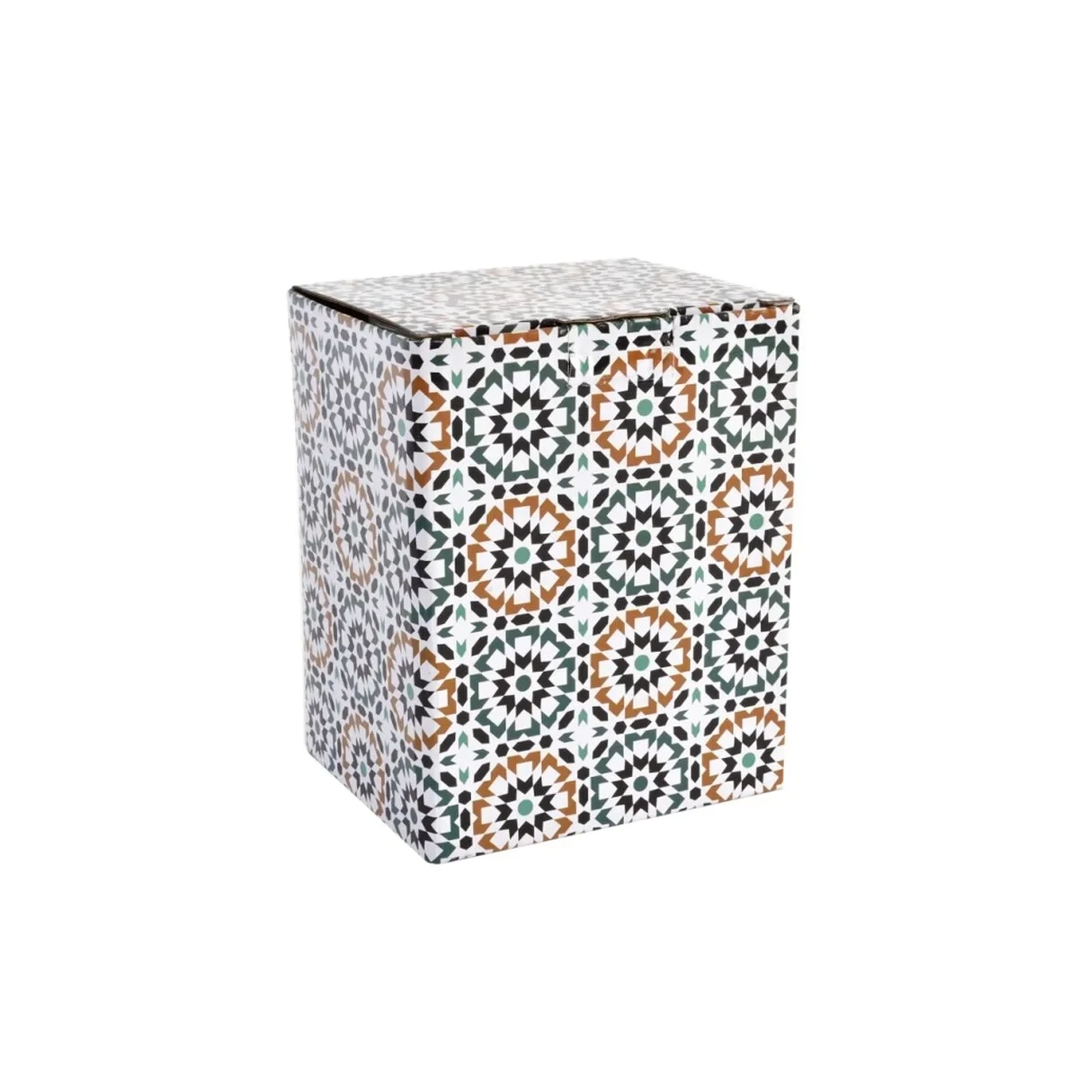 Taza con Filtro para Infusiones DKD Home Decor Multicolor Naranja Azulejo Árabe 300 ml (2 Unidades)