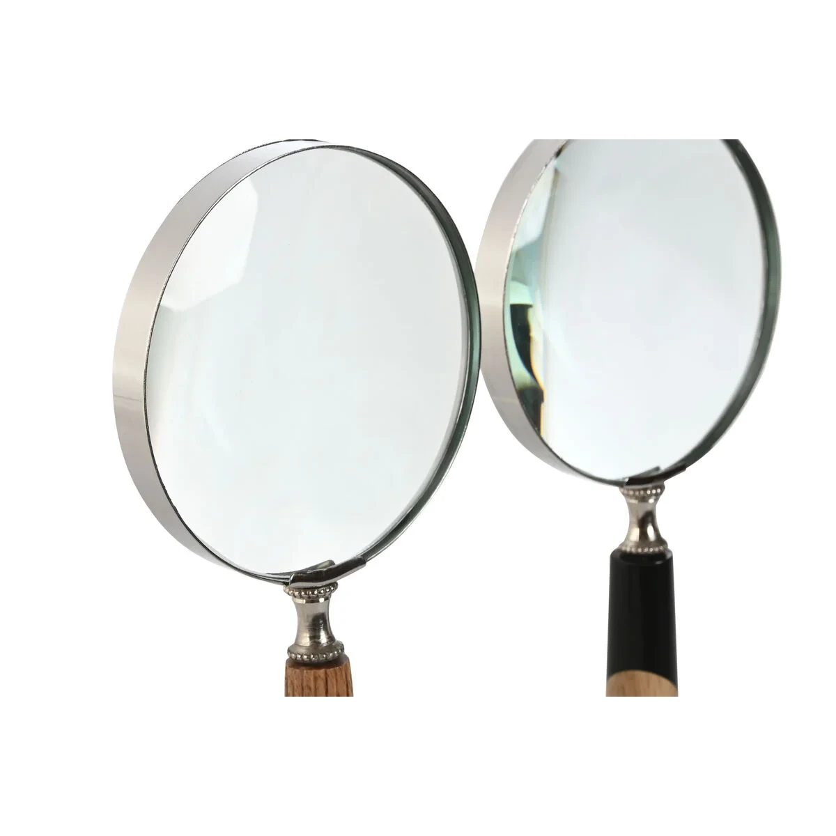 Figura Decorativa Home ESPRIT Bicolor Colonial Lupa 10 x 2,5 x 24,5 cm (2 Unidades)