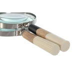 Figura Decorativa Home ESPRIT Bicolor Colonial Lupa 10 x 2,5 x 24,5 cm (2 Unidades)