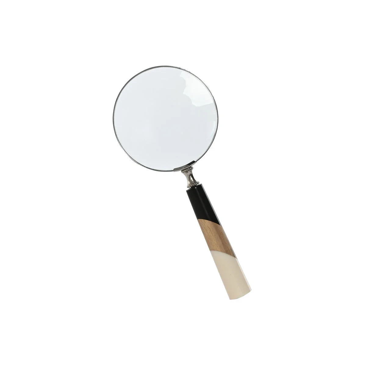 Figura Decorativa Home ESPRIT Bicolor Colonial Lupa 10 x 2,5 x 24,5 cm (2 Unidades)