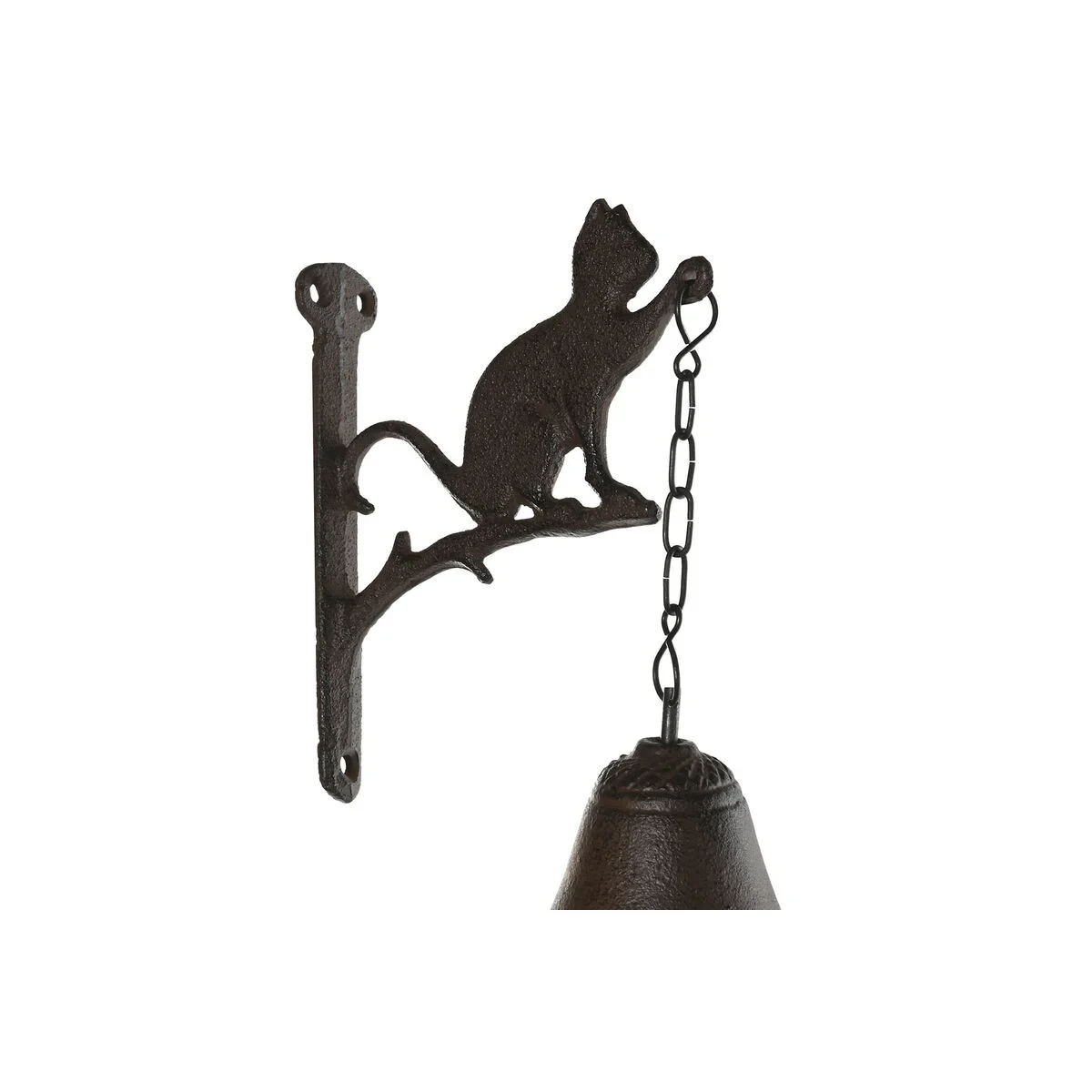 Campana Home ESPRIT Marrón Negro Hierro 15,7 x 7,5 x 42 cm