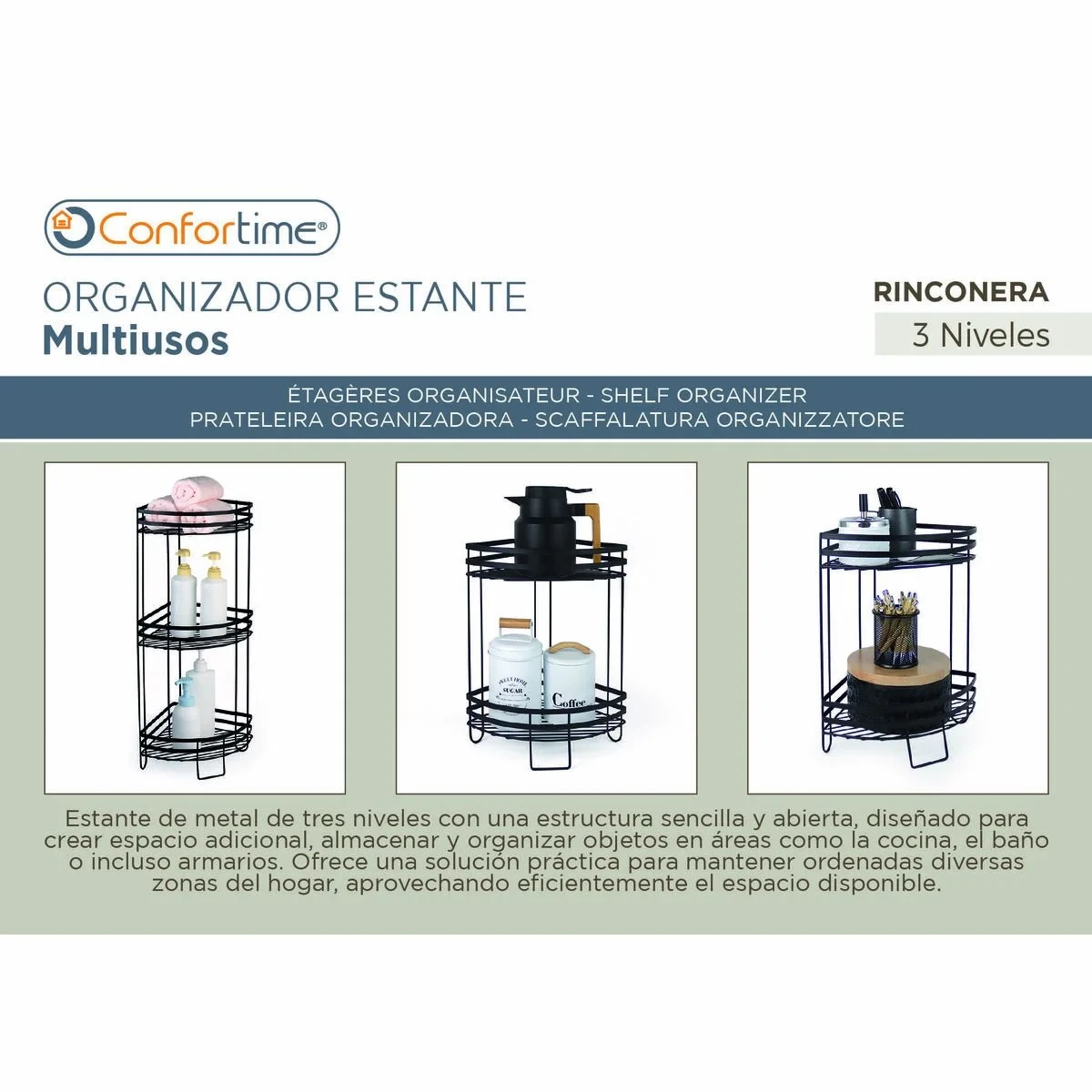 Estantería Confortime Metal (4 Unidades)