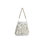 Portavelas Home ESPRIT Blanco Madera Cristal 35 x 35 x 32 cm (2 Unidades)