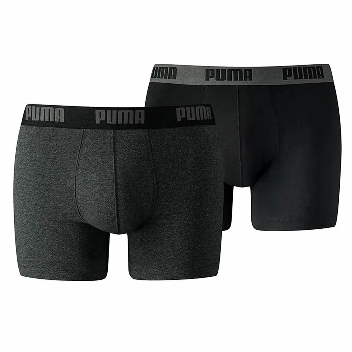 Pack de Calzoncillos Puma Basic Gris Boxer 2 Piezas