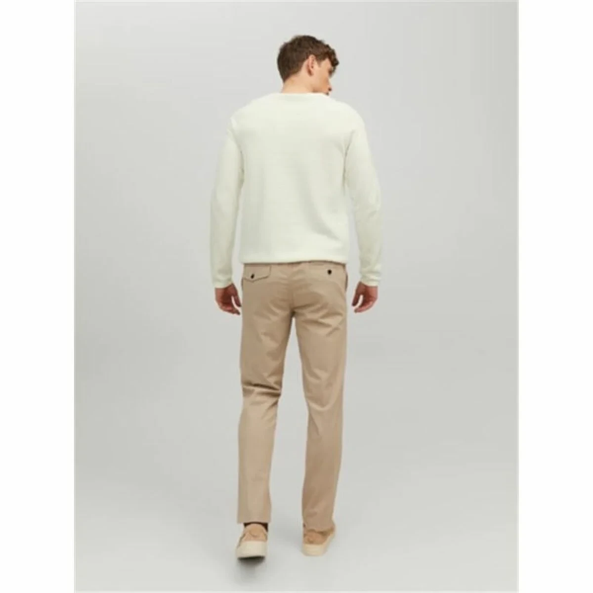 Sudadera sin Capucha Hombre Jack & Jones ehill Knit Cloud Dancer