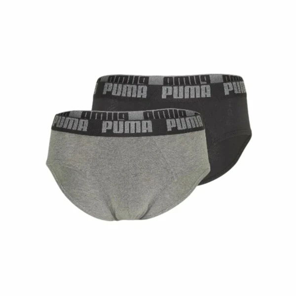 Pack de Calzoncillos Puma Basic Gris 2 Piezas