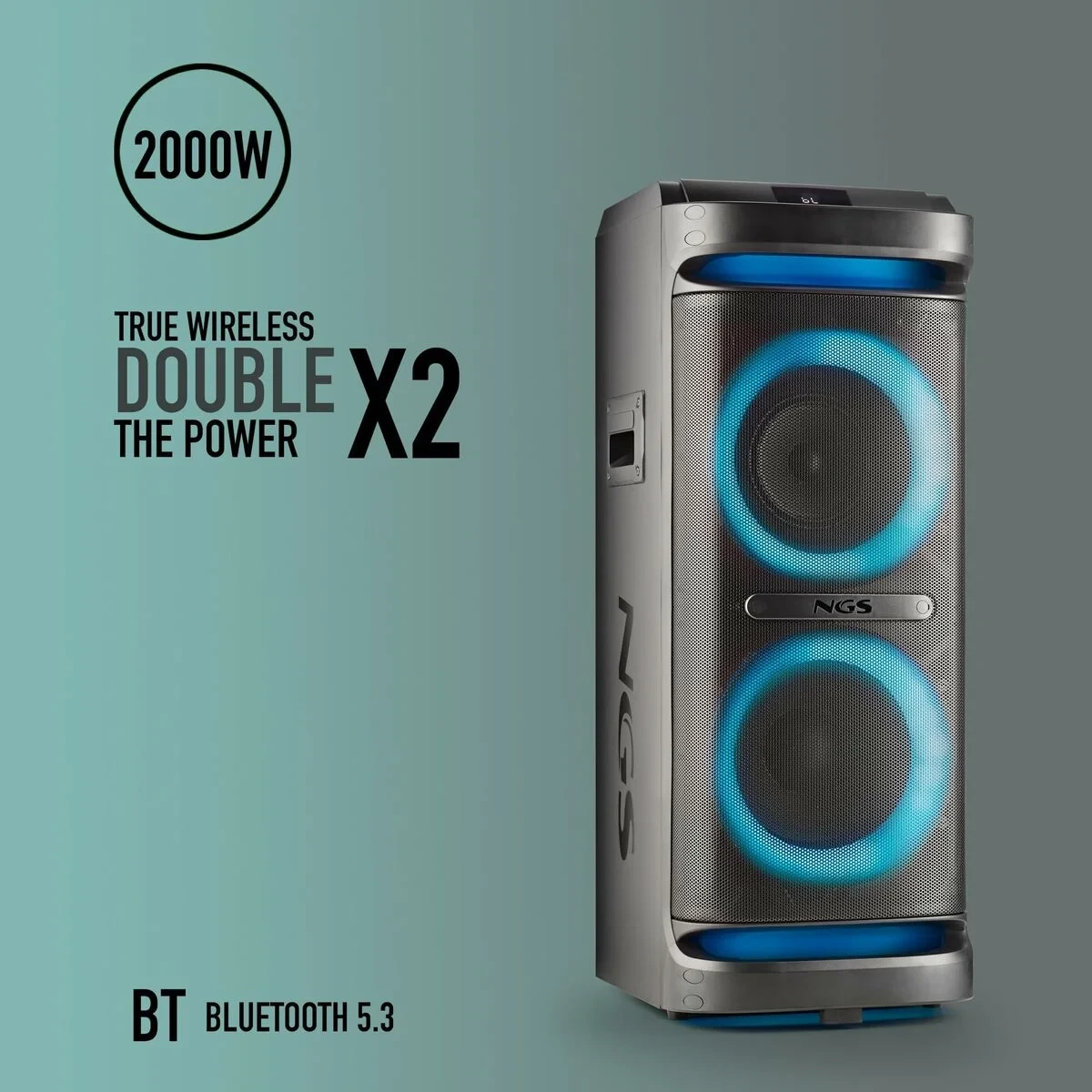 Altavoz Bluetooth Portátil NGS WILDSPACE2 Negro