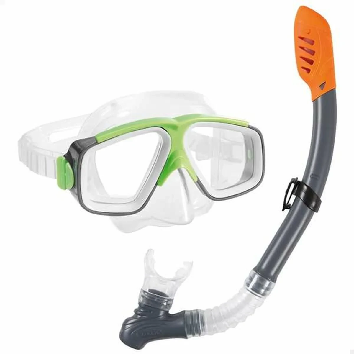 Gafas de Buceo con Tubo Infantiles Intex Verde