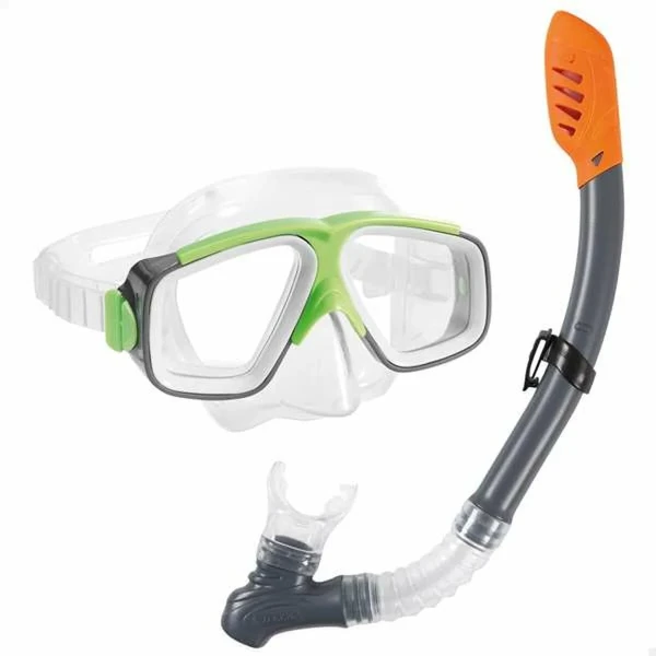 Gafas de Buceo con Tubo Infantiles Intex Verde