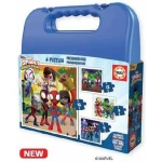 Set de 4 Puzzles Spidey Maletín Dificultad progresiva