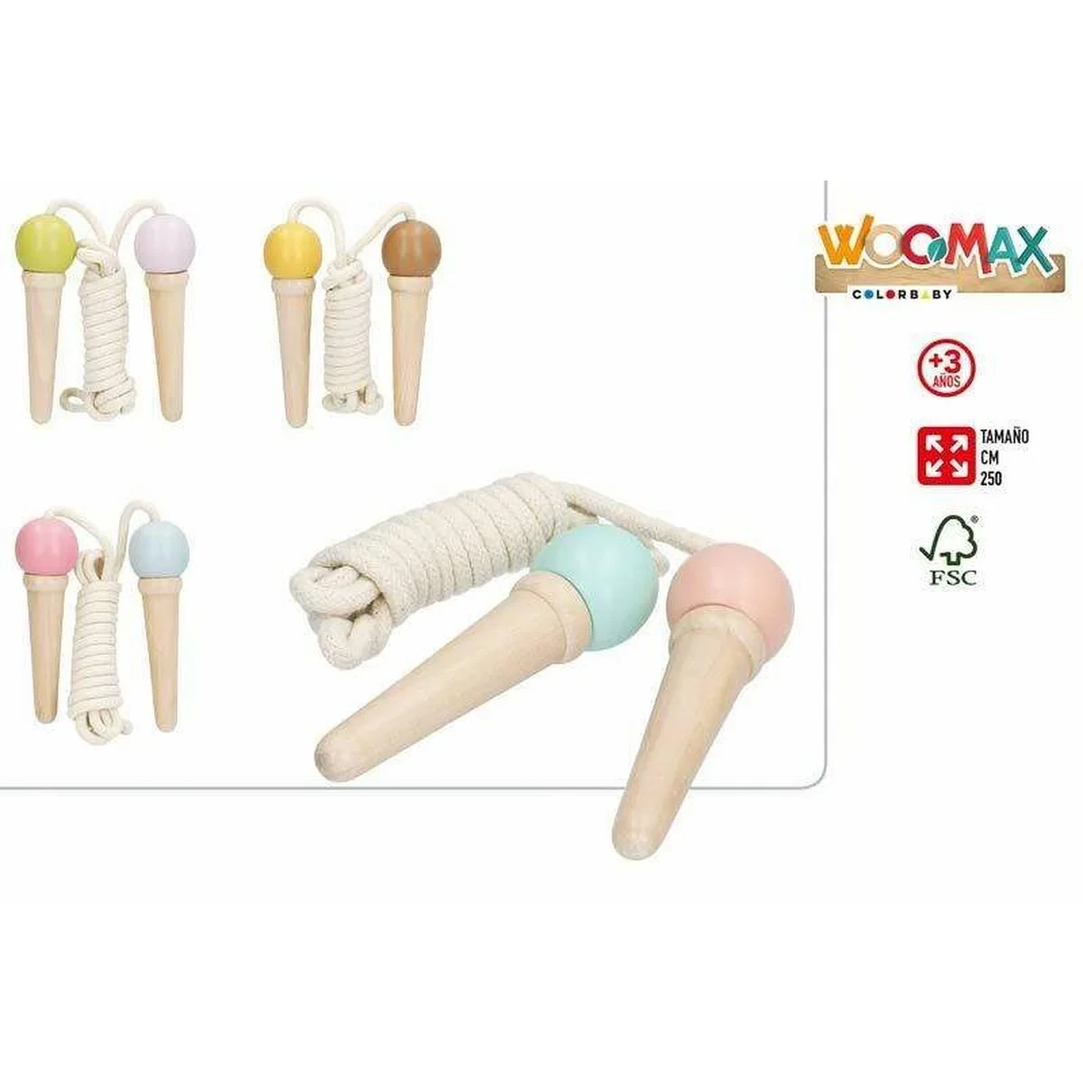 Comba para Saltar con Mangos Woomax