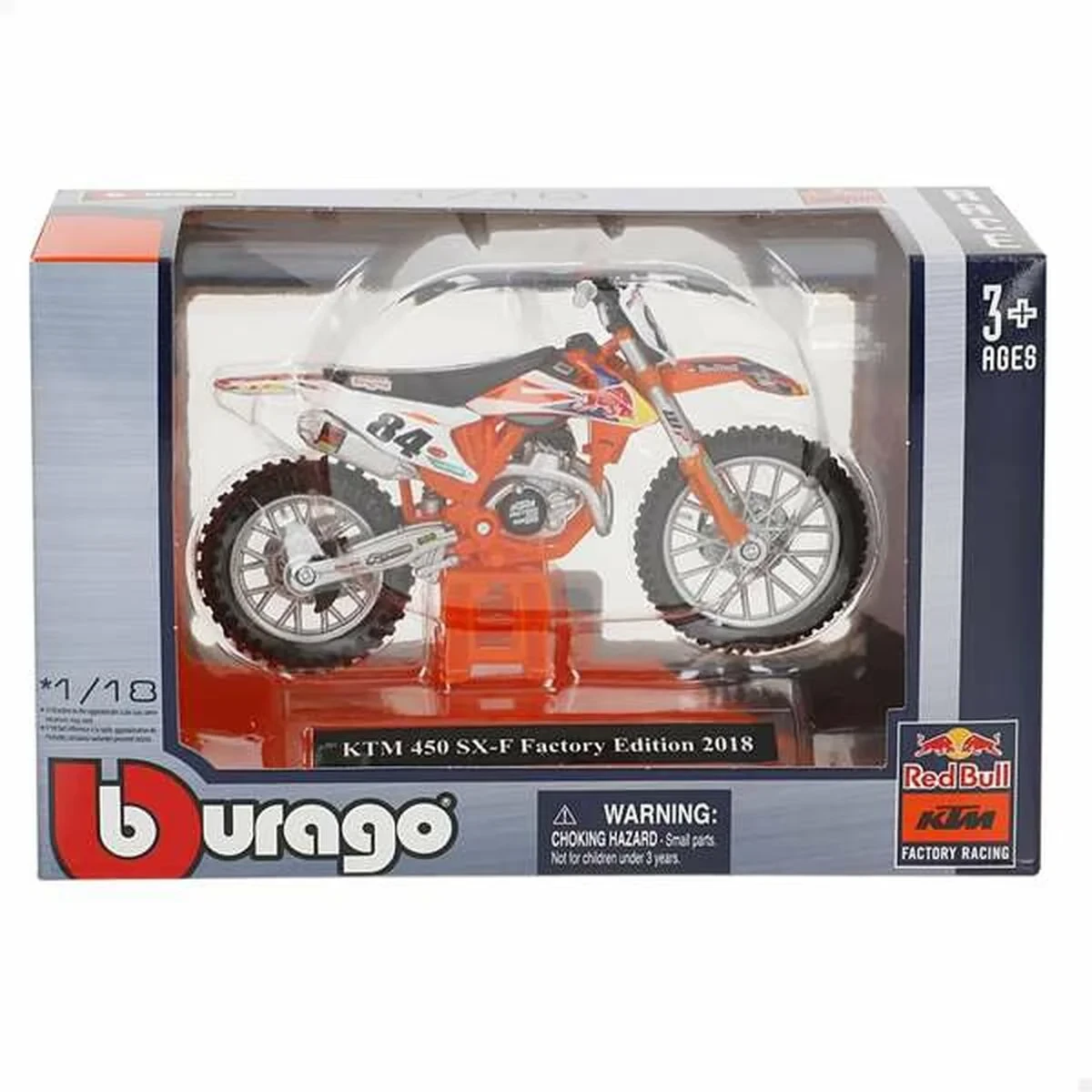 Motocicleta Bburago Wrb Ktm Cross 1:18