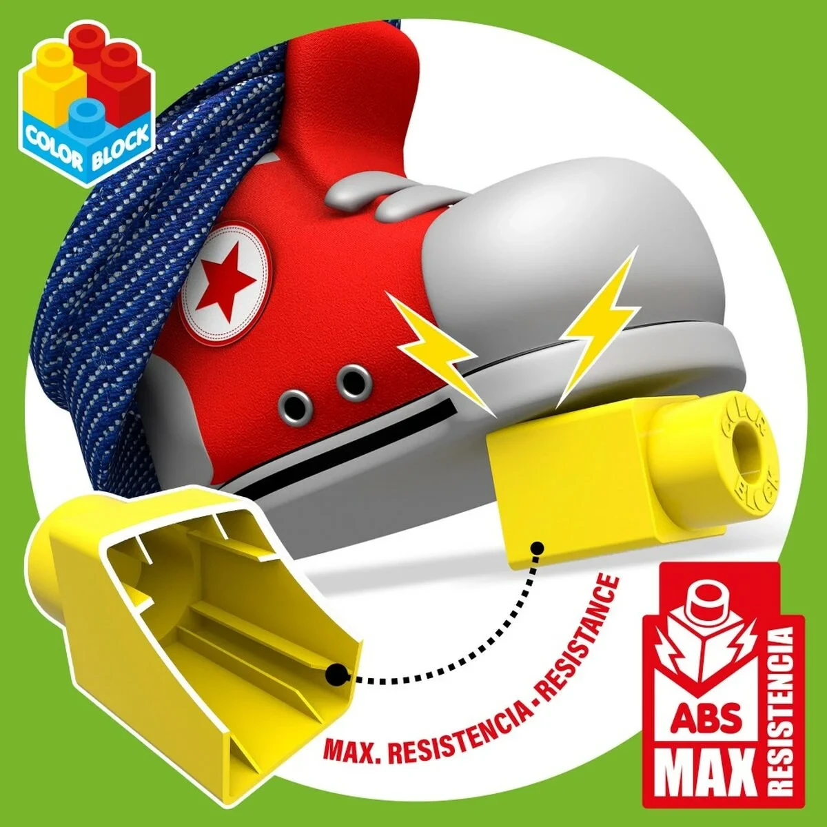 Juego de Construcción Color Block Basic Cubo 35 Piezas (6 Unidades)