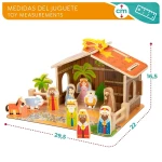 Belén de Navidad Woomax Madera 29,5 x 16,5 x 22 cm (20 Piezas) (6 Unidades)