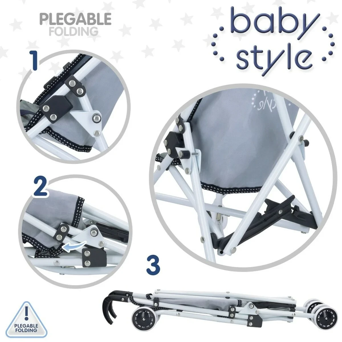 Silla para Muñecas Colorbaby Natural 27 x 56 x 53 cm 12 Unidades