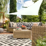 Vela de sombra Aktive 360 x 0,5 x 360 cm Triangular (6 Unidades)