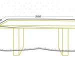 Funda Protectora Aktive Mesas 200 x 60 x 130 cm (6 Unidades)