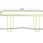 Funda Protectora Aktive Mesas 240 x 60 x 130 cm (6 Unidades)