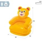 Sillón Hinchable Intex HAPPY ANIMAL 66 x 79 x 64 cm
