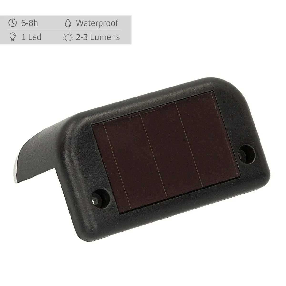 Lámpara solar Aktive 8 x 4,5 x 4 cm (12 Unidades)