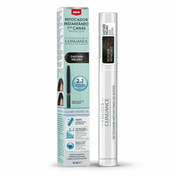 Tinte para Cejas Clearé Institute COLOUR CLINUANCE Castaño Oscuro 10 ml