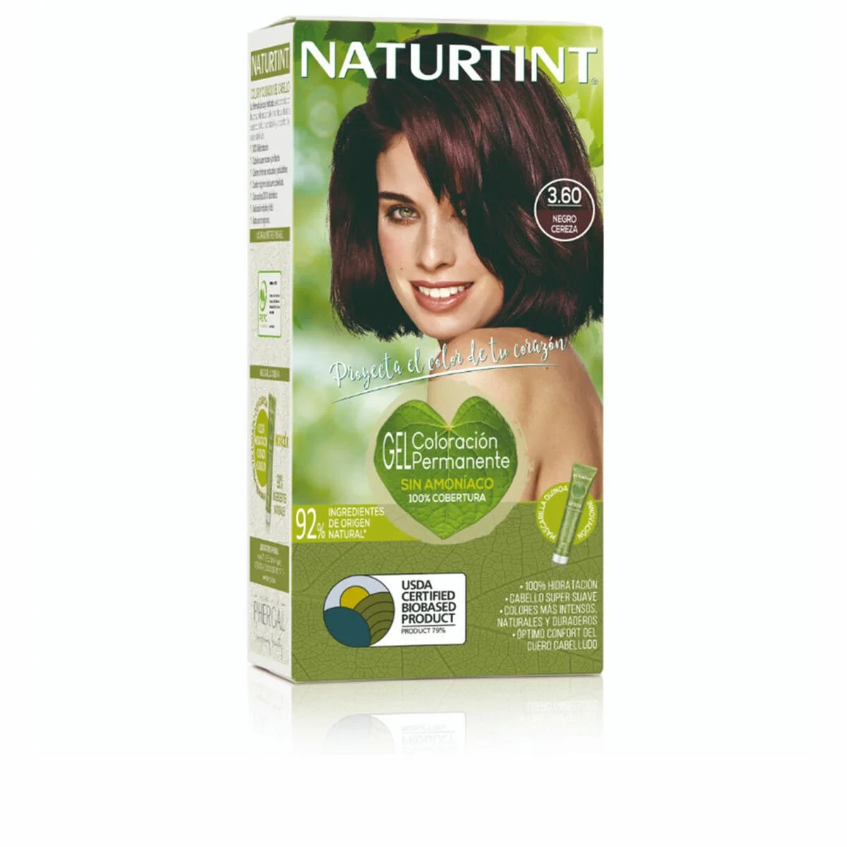 Tinte Permanente Naturtint NATURTINT COLORACIÓN 3.60-Negro Cereza 170 ml