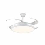 Ventilador de Techo CristalRecord CHARLY L RETRAC Transparente 80 W