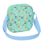 Bolso Bandolera Bluey Sisters Verde 16 x 18 x 4 cm