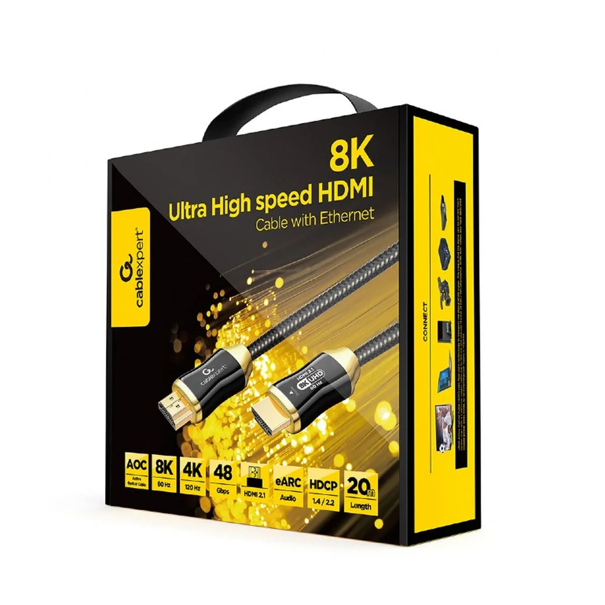Cable HDMI GEMBIRD CCBP-HDMI8K-AOC-20M Negro 20 m