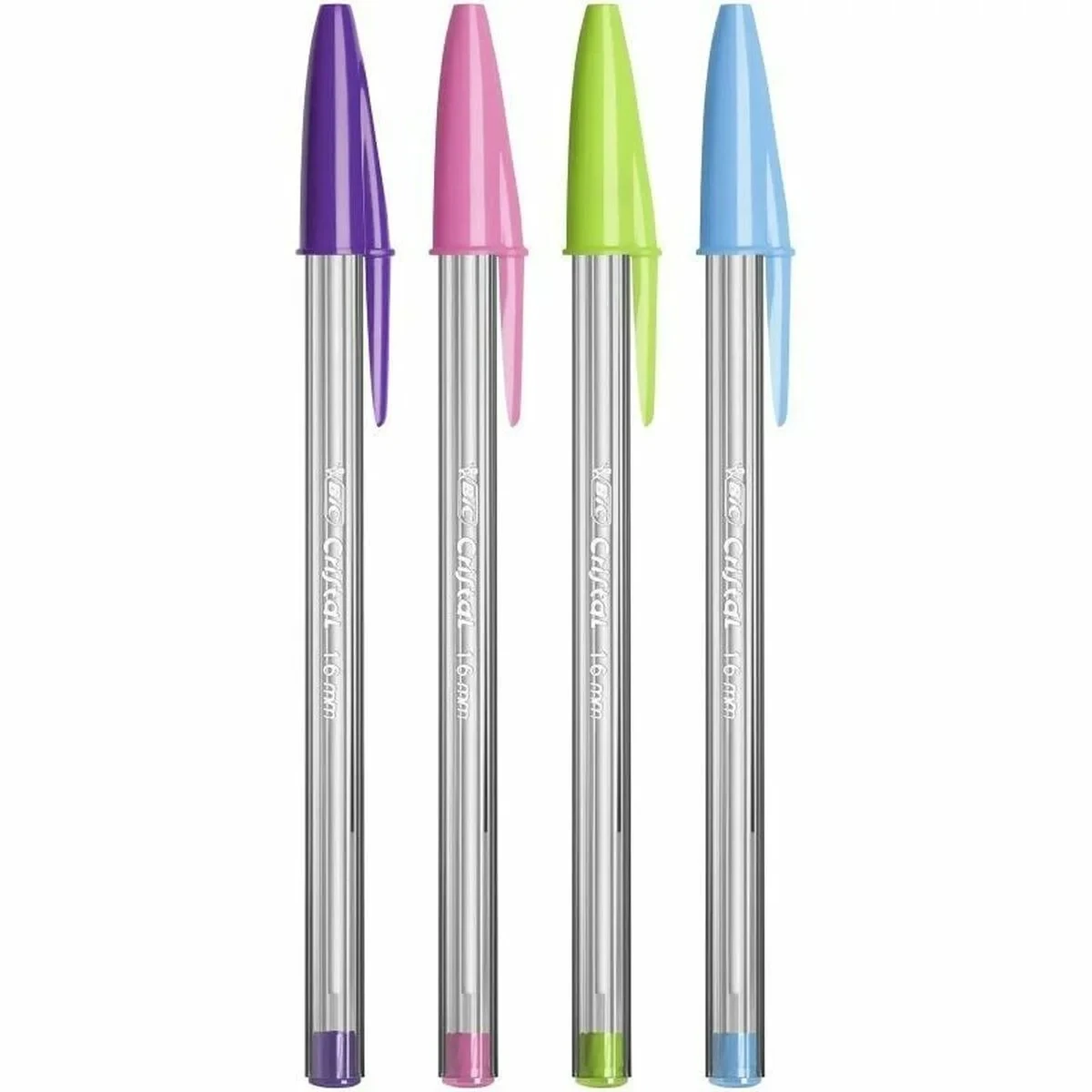 Set de Bolígrafos Bic Cristal Fun 921342 Multicolor 10 Piezas (10 Unidades)