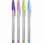 Set de Bolígrafos Bic Cristal Fun 921342 Multicolor 10 Piezas (10 Unidades)