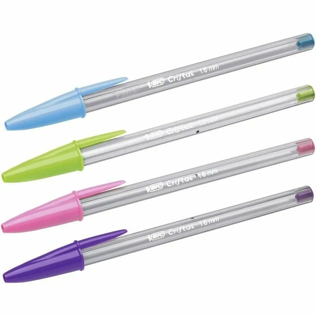 Set de Bolígrafos Bic Cristal Fun 921342 Multicolor 10 Piezas (10 Unidades)