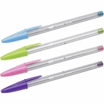 Set de Bolígrafos Bic Cristal Fun 921342 Multicolor 10 Piezas (10 Unidades)