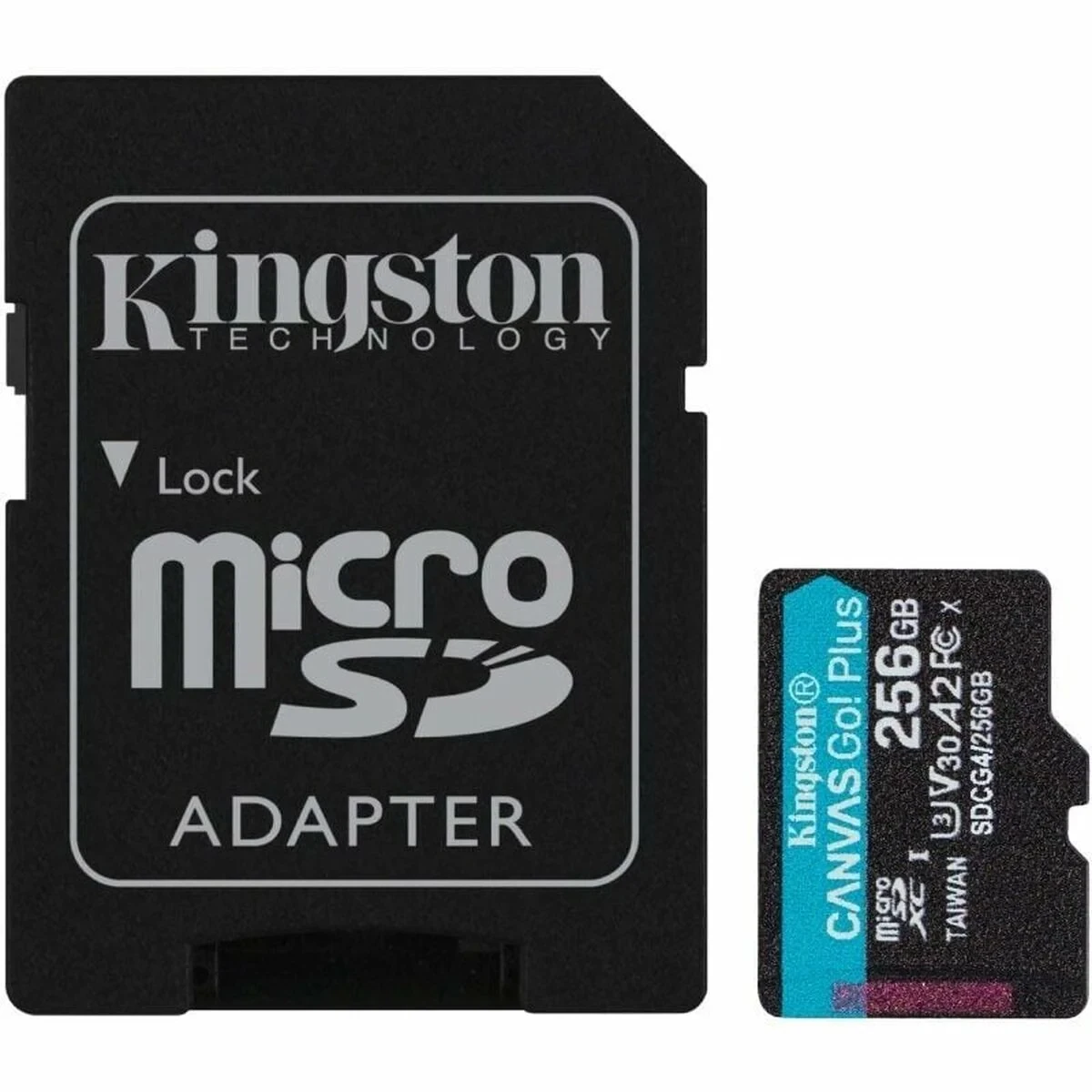 Tarjeta de Memoria Micro SD con Adaptador Kingston CANVAS Go! Plus 256 GB