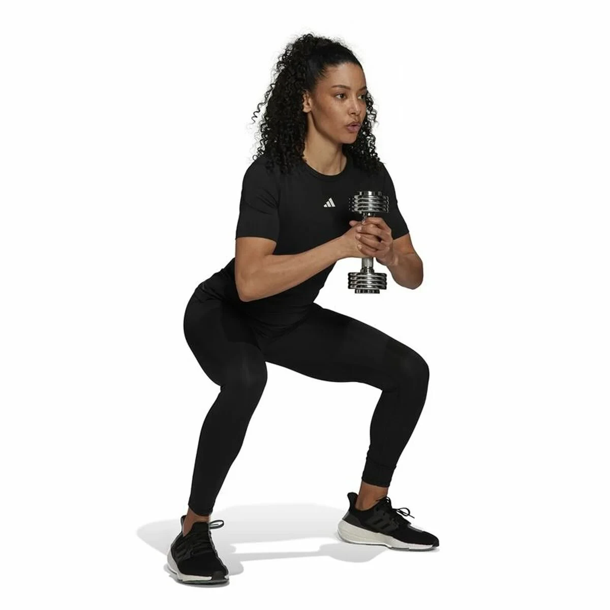 Camiseta de Manga Corta Mujer Adidas Techfit Negro