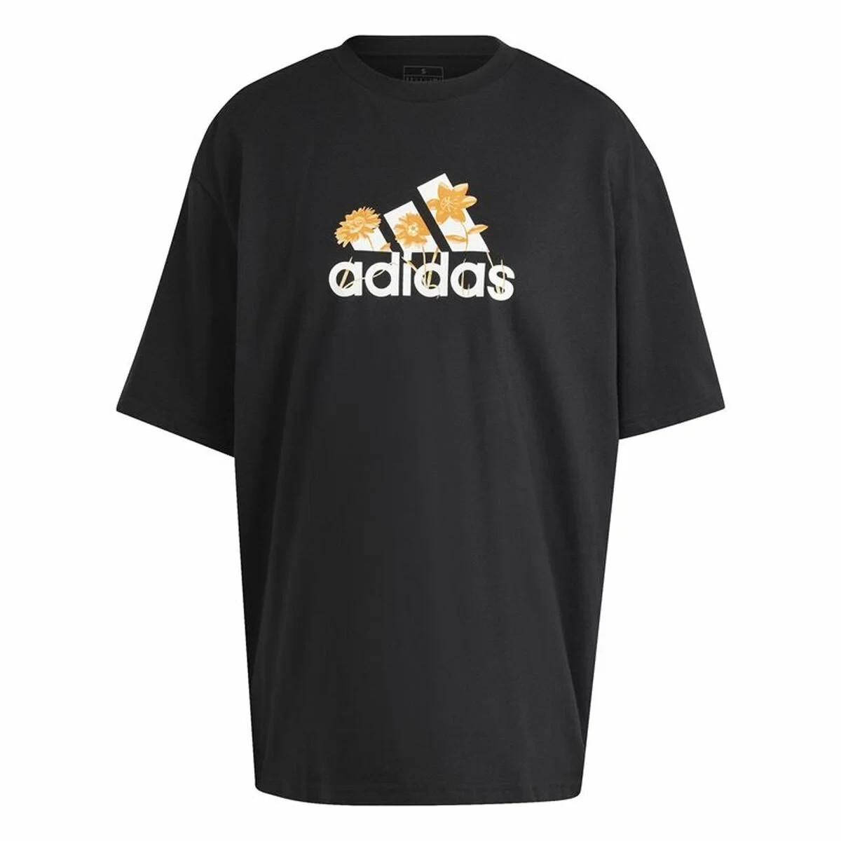Camiseta de Manga Corta Mujer Adidas Flower Pack Bos Negro